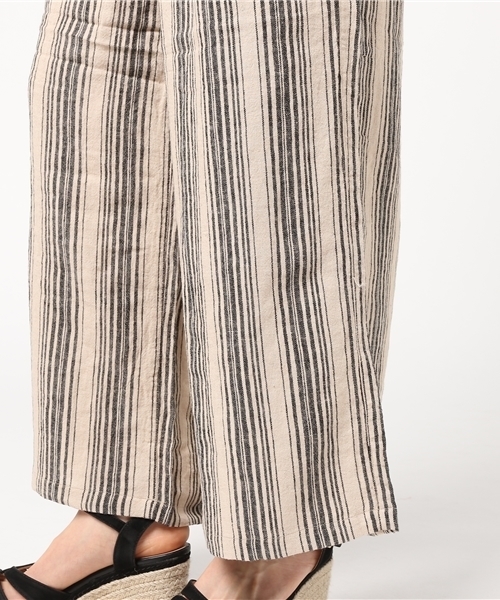 LBC（エルビーシー）の「リネンレーヨンワイドパンツ             （その他パンツ・レディース・オフホワイト/ダークグリーン・MEDIUM/LARGE）」の9枚目の写真