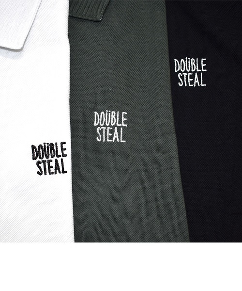 DOUBLE STEAL(ダブルスティール)の「Stripe Bandana POLO ポロシャツ(ポロシャツ・メンズ・ホワイト/ブラック/カーキ・LARGE/MEDIUM/X-LARGE)」の14枚目の写真