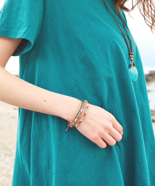 チャイハネ（チャイハネ）の「【チャイハネ】アレンMEN'Sブレスレット（ブレスレット・メンズ・ブラック/ブルー/ブラウン/ホワイト・FREE）」の8枚目の写真