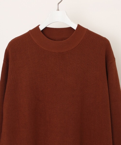 NUMBER (N)INE(ナンバーナイン)の「【NUMBER (N)INE】≪STUDIOUS限定≫別注ラウンドへムロングクルーネックニット(ニット/セーター・メンズ・ネイビー/グレー/テラコッタ・1/2/3)」の5枚目の写真