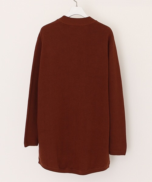 NUMBER (N)INE(ナンバーナイン)の「【NUMBER (N)INE】≪STUDIOUS限定≫別注ラウンドへムロングクルーネックニット(ニット/セーター・メンズ・ネイビー/グレー/テラコッタ・1/2/3)」の8枚目の写真