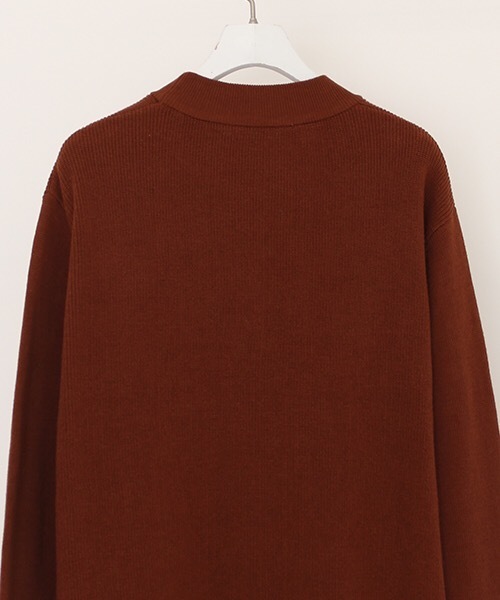 NUMBER (N)INE(ナンバーナイン)の「【NUMBER (N)INE】≪STUDIOUS限定≫別注ラウンドへムロングクルーネックニット(ニット/セーター・メンズ・ネイビー/グレー/テラコッタ・1/2/3)」の7枚目の写真