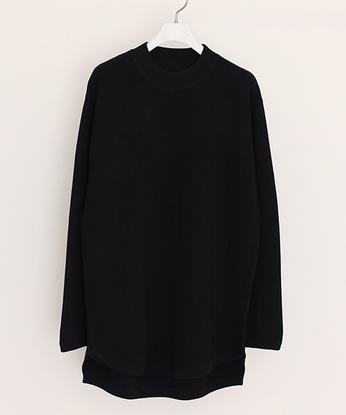 NUMBER (N)INE(ナンバーナイン)の「【NUMBER (N)INE】≪STUDIOUS限定≫別注ラウンドへムロングクルーネックニット(ニット/セーター・メンズ・ネイビー/グレー/テラコッタ・1/2/3)」の18枚目の写真