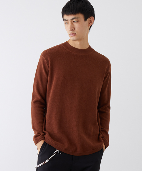 NUMBER (N)INE(ナンバーナイン)の「【NUMBER (N)INE】≪STUDIOUS限定≫別注ラウンドへムロングクルーネックニット(ニット/セーター・メンズ・ネイビー/グレー/テラコッタ・1/2/3)」の12枚目の写真