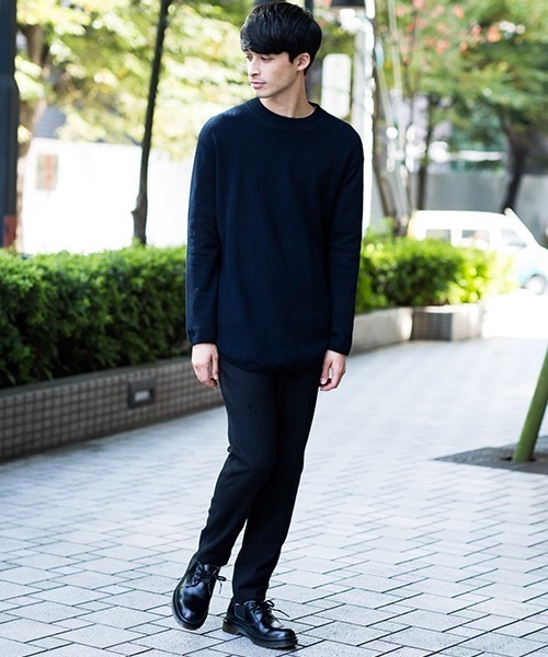 NUMBER (N)INE(ナンバーナイン)の「【NUMBER (N)INE】≪STUDIOUS限定≫別注ラウンドへムロングクルーネックニット(ニット/セーター・メンズ・ネイビー/グレー/テラコッタ・1/2/3)」の16枚目の写真