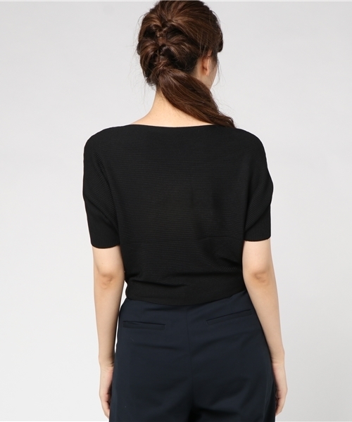 Re:EDIT（リエディ）の「[ゆったり、上品に。落ち着き感じる秋トップス]横リブドルマンプルオーバートップス/ニットトップス[リエディ]（ニット/セーター・レディース・ブラック/アイボリー/キャメル/ブルー/オレンジ/マスタード/モカ/パープル・MEDIUM）」の11枚目の写真