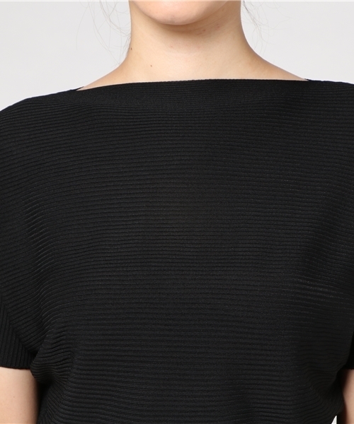 Re:EDIT（リエディ）の「[ゆったり、上品に。落ち着き感じる秋トップス]横リブドルマンプルオーバートップス/ニットトップス[リエディ]（ニット/セーター・レディース・ブラック/アイボリー/キャメル/ブルー/オレンジ/マスタード/モカ/パープル・MEDIUM）」の12枚目の写真