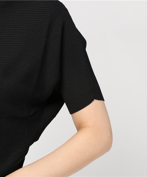 Re:EDIT（リエディ）の「[ゆったり、上品に。落ち着き感じる秋トップス]横リブドルマンプルオーバートップス/ニットトップス[リエディ]（ニット/セーター・レディース・ブラック/アイボリー/キャメル/ブルー/オレンジ/マスタード/モカ/パープル・MEDIUM）」の15枚目の写真