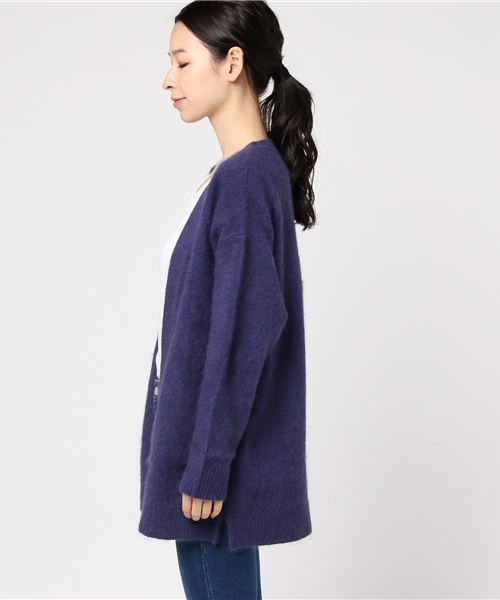 RIVE DROITE(リヴドロワ)の「ラクーンミドル丈カーディガン(カーディガン/ボレロ・レディース・パープル/その他11/ミント・FREE)」の7枚目の写真