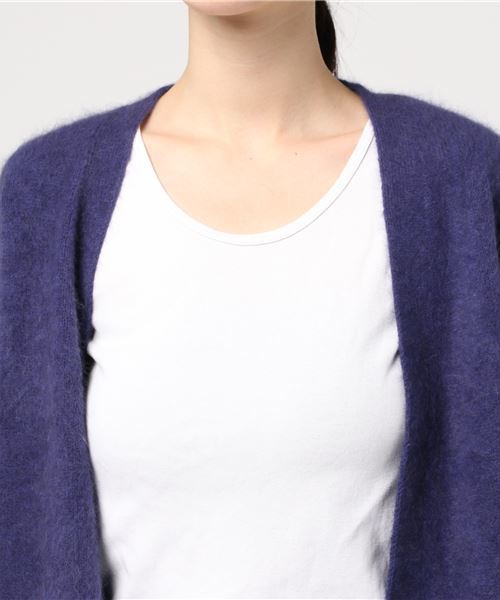 RIVE DROITE(リヴドロワ)の「ラクーンミドル丈カーディガン(カーディガン/ボレロ・レディース・パープル/その他11/ミント・FREE)」の6枚目の写真