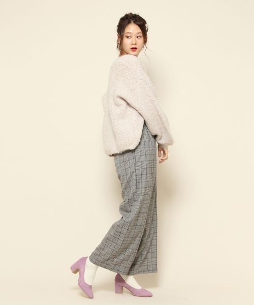 PAGEBOY（ページボーイ）の「スエードヒールパンプス（パンプス・レディース・レッド/ラベンダー/ブラック/グレー・MEDIUM/LARGE）」の6枚目の写真