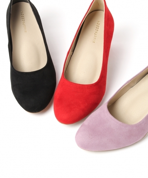 PAGEBOY（ページボーイ）の「スエードヒールパンプス（パンプス・レディース・レッド/ラベンダー/ブラック/グレー・MEDIUM/LARGE）」の18枚目の写真
