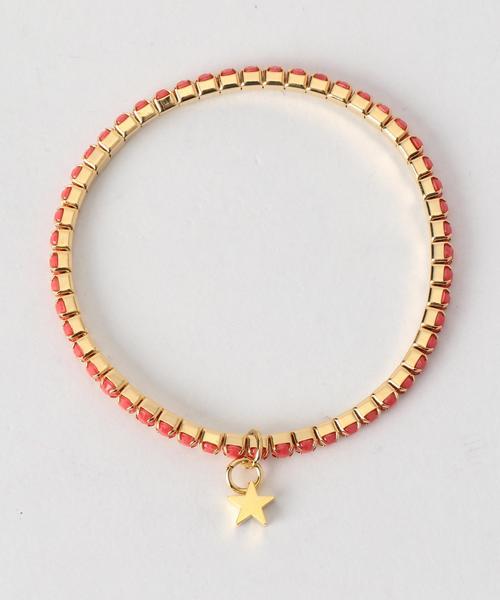 SHIPS for women（シップスフォーウィメン）の「ゴム ブレスレット（ブレスレット・レディース・ライトホワイト/オフホワイト/ブラック/ブラウン系その他/レッド/ブルー/ピンク/グリーン/パープル/グレー/ピンク系その他/オレンジ/ライトブルー/ホワイト/ダークグレー/ワイン/ネイビー・ONE SIZE）」の14枚目の写真