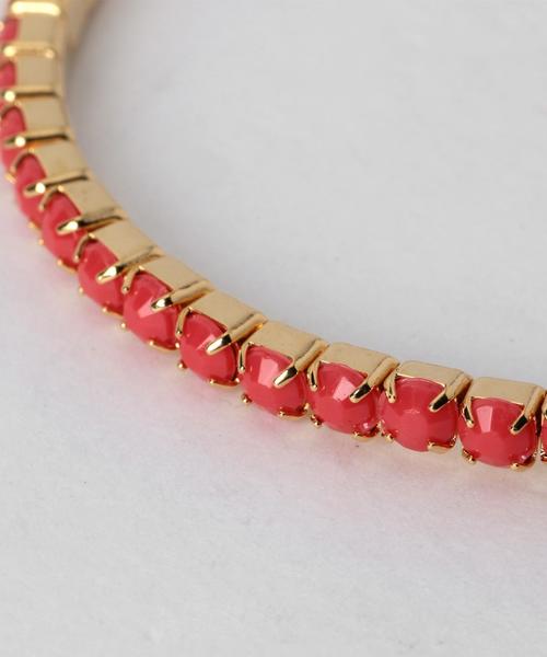 SHIPS for women（シップスフォーウィメン）の「ゴム ブレスレット（ブレスレット・レディース・ライトホワイト/オフホワイト/ブラック/ブラウン系その他/レッド/ブルー/ピンク/グリーン/パープル/グレー/ピンク系その他/オレンジ/ライトブルー/ホワイト/ダークグレー/ワイン/ネイビー・ONE SIZE）」の18枚目の写真