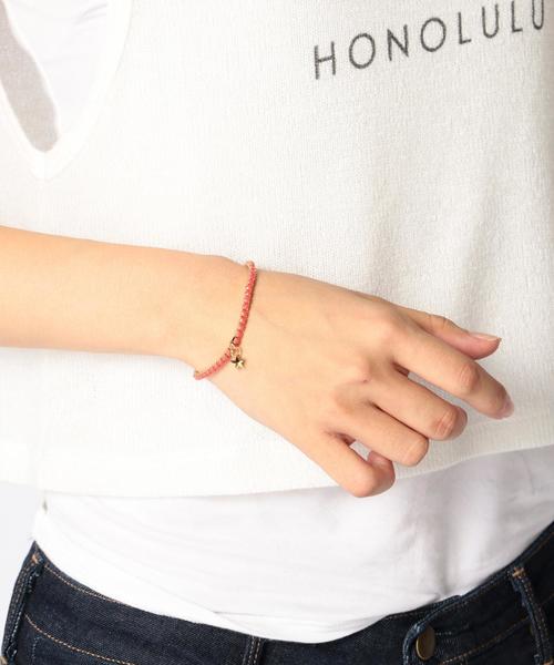 SHIPS for women（シップスフォーウィメン）の「ゴム ブレスレット（ブレスレット・レディース・ライトホワイト/オフホワイト/ブラック/ブラウン系その他/レッド/ブルー/ピンク/グリーン/パープル/グレー/ピンク系その他/オレンジ/ライトブルー/ホワイト/ダークグレー/ワイン/ネイビー・ONE SIZE）」の19枚目の写真