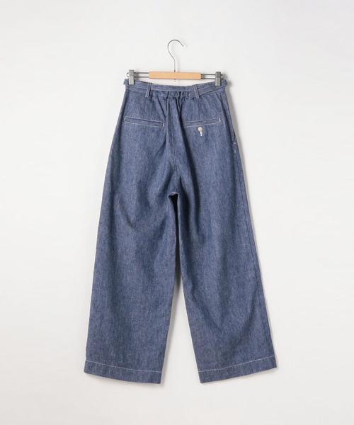 coen(コーエン)の「フレンチリネンブレンドワイドパンツ(その他パンツ・レディース・ベージュ/ネイビー・SMALL/MEDIUM/LARGE)」の4枚目の写真