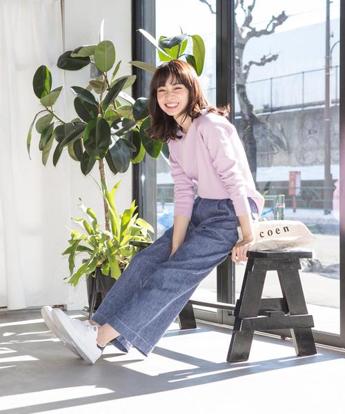 coen(コーエン)の「フレンチリネンブレンドワイドパンツ(その他パンツ・レディース・ベージュ/ネイビー・SMALL/MEDIUM/LARGE)」の12枚目の写真
