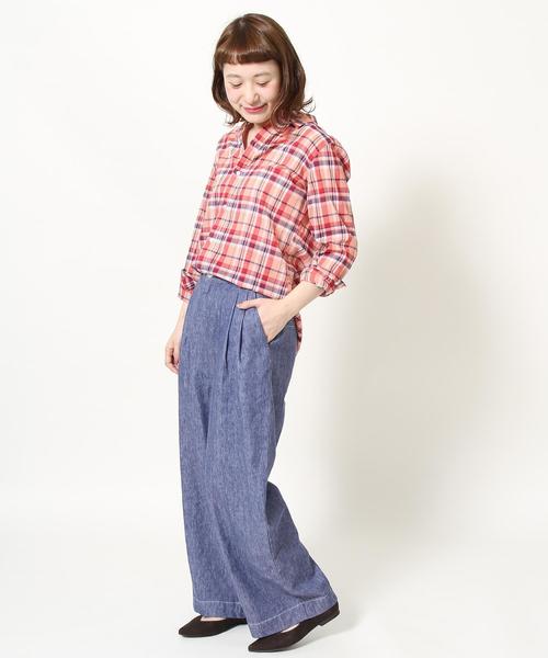 coen(コーエン)の「フレンチリネンブレンドワイドパンツ(その他パンツ・レディース・ベージュ/ネイビー・SMALL/MEDIUM/LARGE)」の17枚目の写真