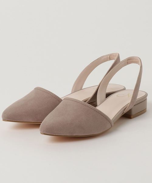 N.（N. Natural Beauty Basic）（エヌエヌナチュラルビューティーベーシック）の「バックストラップフラットパンプス（パンプス・レディース・ブラック/ブラック系その他/ベージュ/レッド・LARGE/MEDIUM/SMALL）」の8枚目の写真