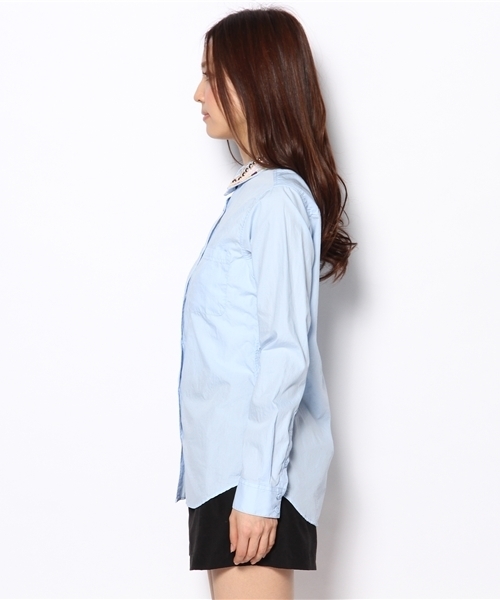Another Edition(アナザーエディション)の「AE NEON/EMBR COL SHT(シャツ/ブラウス・レディース・ホワイト/ライトブルー・フリー)」の4枚目の写真
