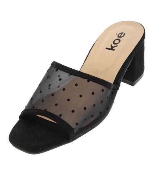 koe（コエ）の「ドットミュール（サンダル・レディース・ホワイト/ブラック・M/L/S）」の7枚目の写真