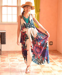 チャイハネ | 【チャイハネ】ヴィンテージアロハ柄ノースリーブワンピース(ワンピース)