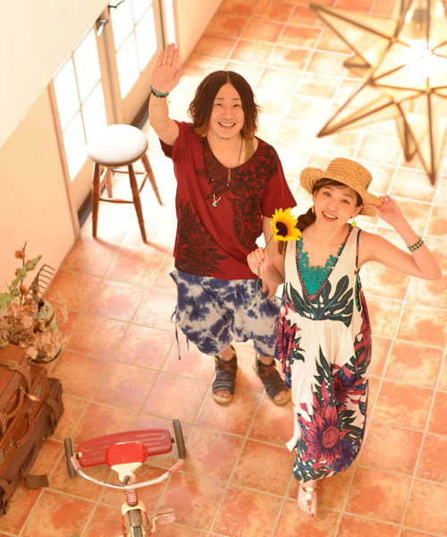 チャイハネ(チャイハネ)の「【チャイハネ】ヴィンテージアロハ柄ノースリーブワンピース(ワンピース・レディース・ホワイト/ブラック/ベージュ・FREE)」の13枚目の写真