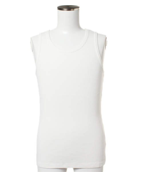 BEAMS（ビームス）の「BEAMS / テレコタンクトップ（タンクトップ・メンズ・ホワイト/グレー/ブラック・ONE SIZE）」の2枚目の写真