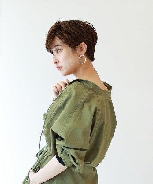 TODAYFUL（トゥデイフル）の「ラウンドフレームピアス（ピアス（両耳用）・レディース・シルバー/ゴールド・FREE）」の6枚目の写真