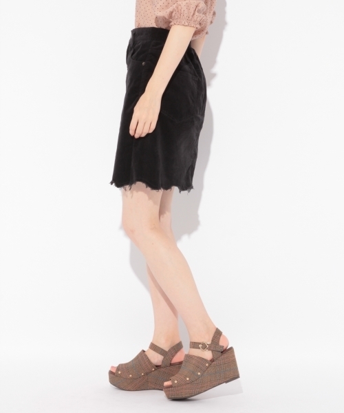 Heather（ヘザー）の「アシメヘムコーデュロイスカート　808979（スカート・レディース・ブラック/パープル/ブラウン・SMALL/MEDIUM）」の8枚目の写真