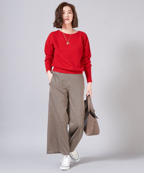 RIVE DROITE(リヴドロワ)の「ガンクラブワイドパンツ(その他パンツ・レディース・ブラウン/グレー・1/0)」の2枚目の写真