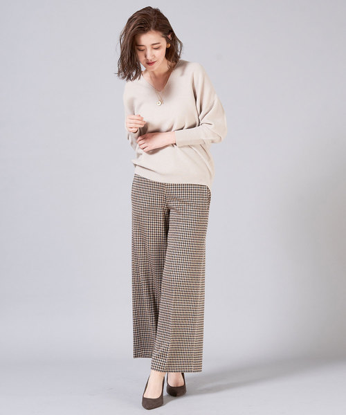 RIVE DROITE(リヴドロワ)の「ガンクラブワイドパンツ(その他パンツ・レディース・ブラウン/グレー・1/0)」の6枚目の写真