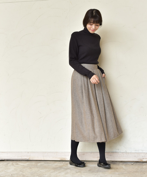 rps（アールピーエス）の「リブタートルニットプルオーバー（ニット/セーター・レディース・オフホワイト/ブラック/ダークグリーン/ブルー・M/L）」の15枚目の写真