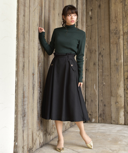 rps（アールピーエス）の「リブタートルニットプルオーバー（ニット/セーター・レディース・オフホワイト/ブラック/ダークグリーン/ブルー・M/L）」の12枚目の写真