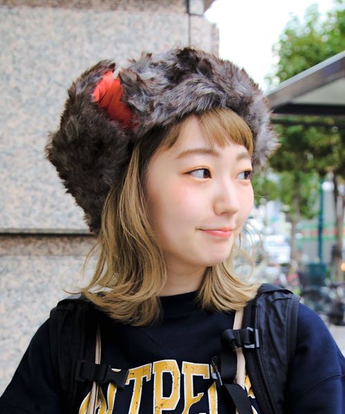 フェイクファーパイロットキャップ - ブラック | ZARA Japan / 日本