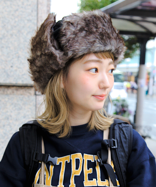 ZARA フェイクファーパイロットキャップ　新品未使用 ioth0007sam03.jpg