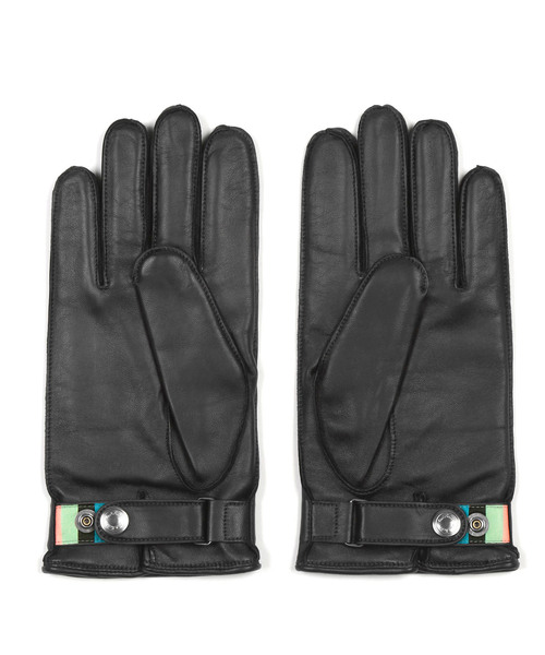 Paul Smith(ポールスミス)の「ARTIST STRIPE BELT LEATHER GLOVE / 280751 TSG(手袋・メンズ・ブラック/ブラウン・FREE)」の6枚目の写真