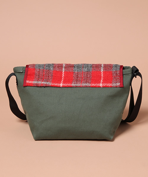 coen（コーエン）の「Harris Tweed（ハリスツイード） ミニショルダーバッグ2（ショルダーバッグ・メンズ・ライトブルー/コバルトブルー/レッド・FREE）」の6枚目の写真