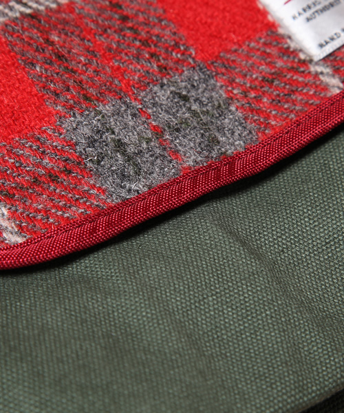 coen（コーエン）の「Harris Tweed（ハリスツイード） ミニショルダーバッグ2（ショルダーバッグ・メンズ・ライトブルー/コバルトブルー/レッド・FREE）」の9枚目の写真