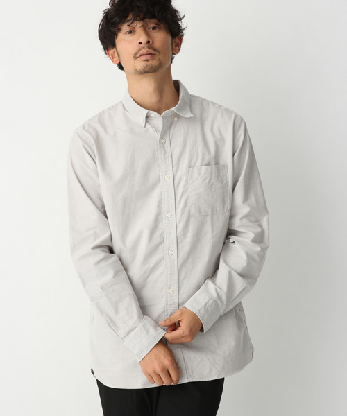 GLOBAL WORK（グローバルワーク）の「オックスフォードボタンダウンシャツ/813898（シャツ/ブラウス・メンズ・ホワイト/ライトブルー/ネイビー/ベージュ/グリーン系その他/コーラル・SMALL/MEDIUM/LARGE/X-LARGE）」の2枚目の写真