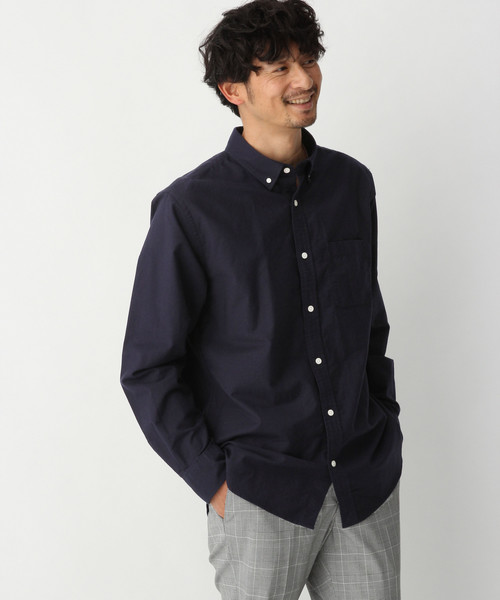 GLOBAL WORK（グローバルワーク）の「オックスフォードボタンダウンシャツ/813898（シャツ/ブラウス・メンズ・ホワイト/ライトブルー/ネイビー/ベージュ/グリーン系その他/コーラル・SMALL/MEDIUM/LARGE/X-LARGE）」の5枚目の写真