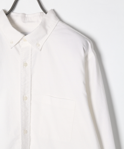GLOBAL WORK（グローバルワーク）の「オックスフォードボタンダウンシャツ/813898（シャツ/ブラウス・メンズ・ホワイト/ライトブルー/ネイビー/ベージュ/グリーン系その他/コーラル・SMALL/MEDIUM/LARGE/X-LARGE）」の13枚目の写真