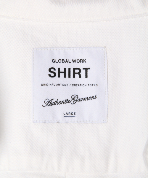 GLOBAL WORK（グローバルワーク）の「オックスフォードボタンダウンシャツ/813898（シャツ/ブラウス・メンズ・ホワイト/ライトブルー/ネイビー/ベージュ/グリーン系その他/コーラル・SMALL/MEDIUM/LARGE/X-LARGE）」の14枚目の写真