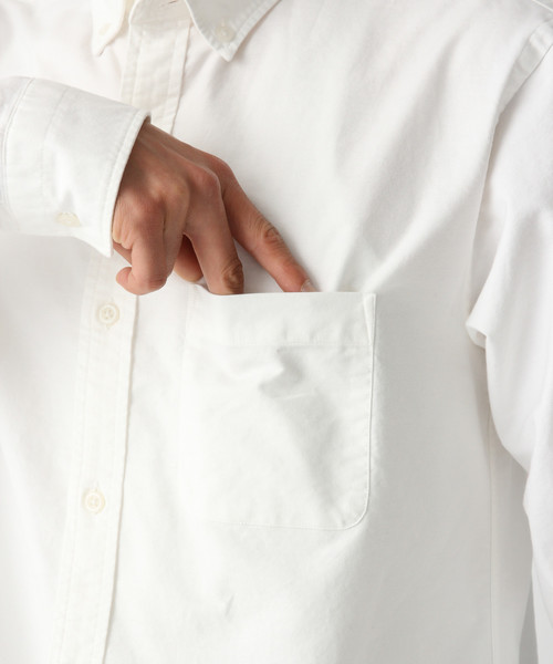 GLOBAL WORK（グローバルワーク）の「オックスフォードボタンダウンシャツ/813898（シャツ/ブラウス・メンズ・ホワイト/ライトブルー/ネイビー/ベージュ/グリーン系その他/コーラル・SMALL/MEDIUM/LARGE/X-LARGE）」の22枚目の写真