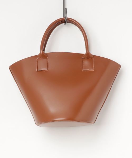 florist（フローリスト）の「【2way】チェックのワイドバケツ型ハンドバッグ/ショルダーバッグ（ハンドバッグ・レディース・ブラック/キャメル/ワイン・FREE）」の4枚目の写真