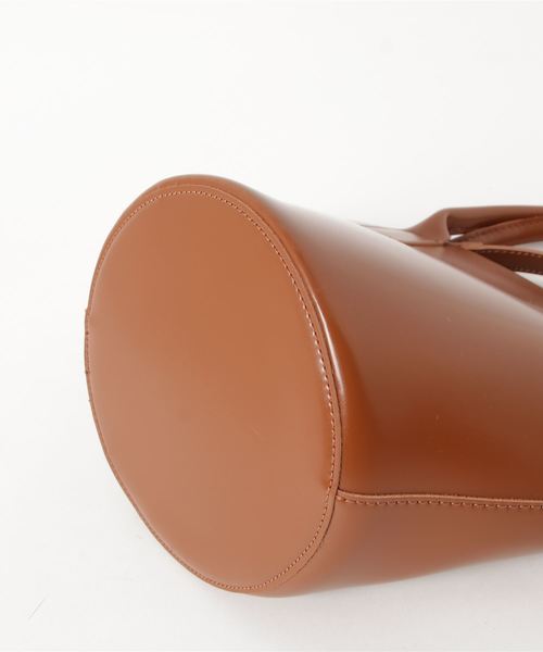 florist（フローリスト）の「【2way】チェックのワイドバケツ型ハンドバッグ/ショルダーバッグ（ハンドバッグ・レディース・ブラック/キャメル/ワイン・FREE）」の6枚目の写真