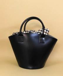 florist | 【2way】チェックのワイドバケツ型ハンドバッグ/ショルダーバッグ(ハンドバッグ)