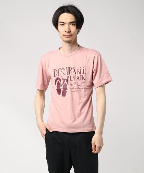 IGNIO(イグニオ)の「グラフィックTシャツ(半袖)(Tシャツ/カットソー・メンズ・レッド/ライトグリーン/ピンク/ネイビー/グリーン系その他/ダークグリーン/ブルー・L/M/XL/S)」の6枚目の写真
