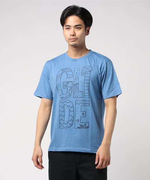 IGNIO(イグニオ)の「グラフィックTシャツ(半袖)(Tシャツ/カットソー・メンズ・レッド/ライトグリーン/ピンク/ネイビー/グリーン系その他/ダークグリーン/ブルー・L/M/XL/S)」の1枚目の写真