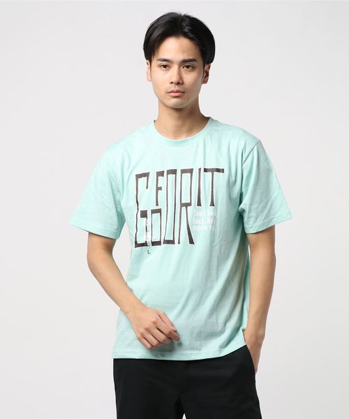 IGNIO(イグニオ)の「グラフィックTシャツ(半袖)(Tシャツ/カットソー・メンズ・レッド/ライトグリーン/ピンク/ネイビー/グリーン系その他/ダークグリーン/ブルー・L/M/XL/S)」の3枚目の写真